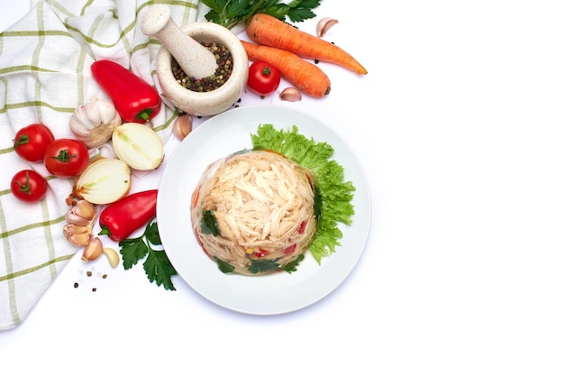 Talerz z domowym posiłkiem